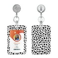 thumbnail image 1 of Retractable Badge Holder, Lightweight Plastic Badge Reel Retractable Card Holder with Key Ring Backing Belt Clip, 1 of 6