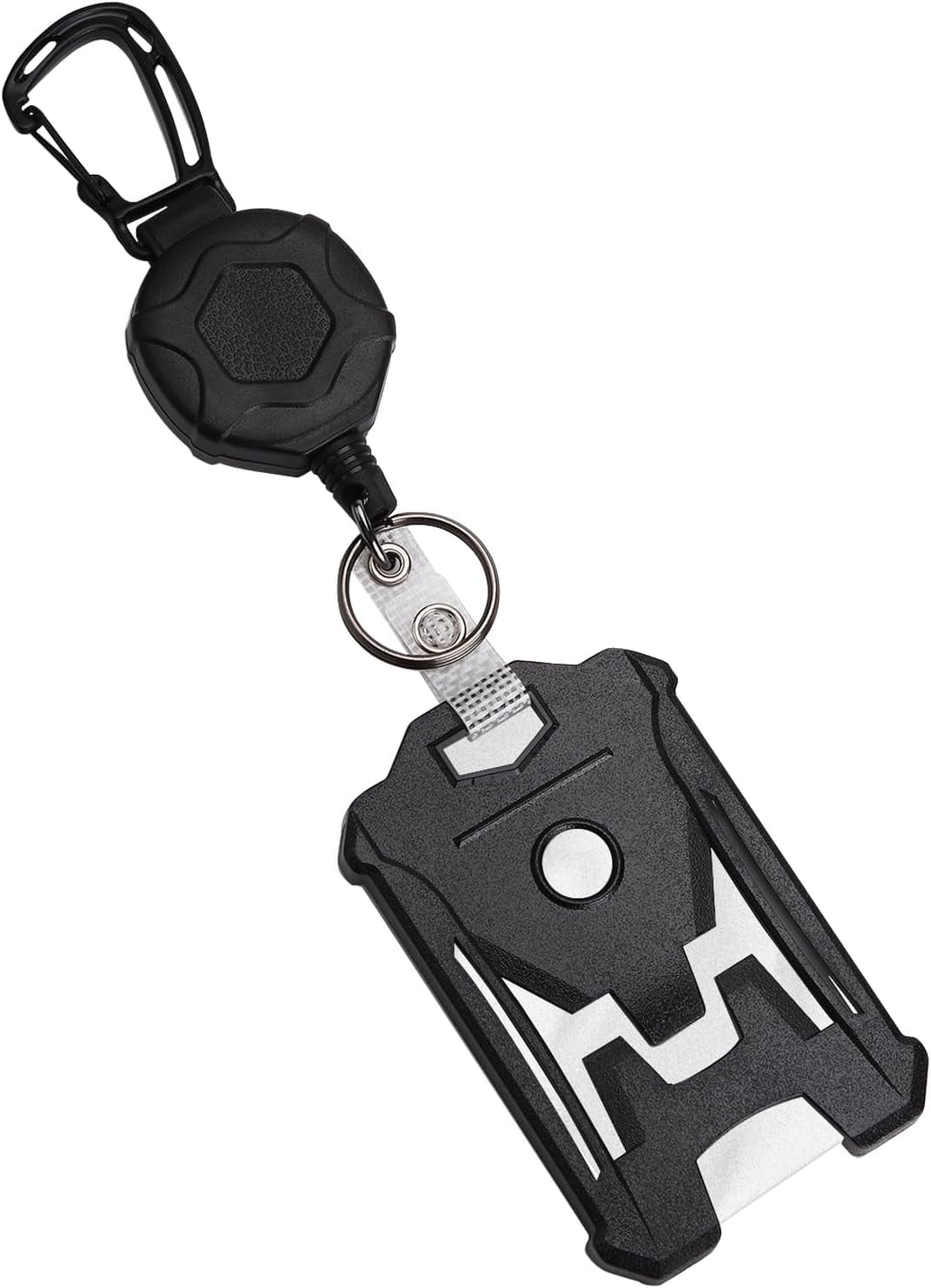 Multifunctional Retractable Key Fob, Robust Double Head ID Badge Holder  Reel with Spool Cord, Anti-Loss Key Fob, Double Head Design, Retractable  Robust 