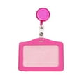 thumbnail image 1 of Retractable Badge Holders with Horizontal ID Card Holder, Retractable Buckle and Chest Card Cover, Secure Name Tag Reel for Office Work Classroom Supplies, 1 of 2