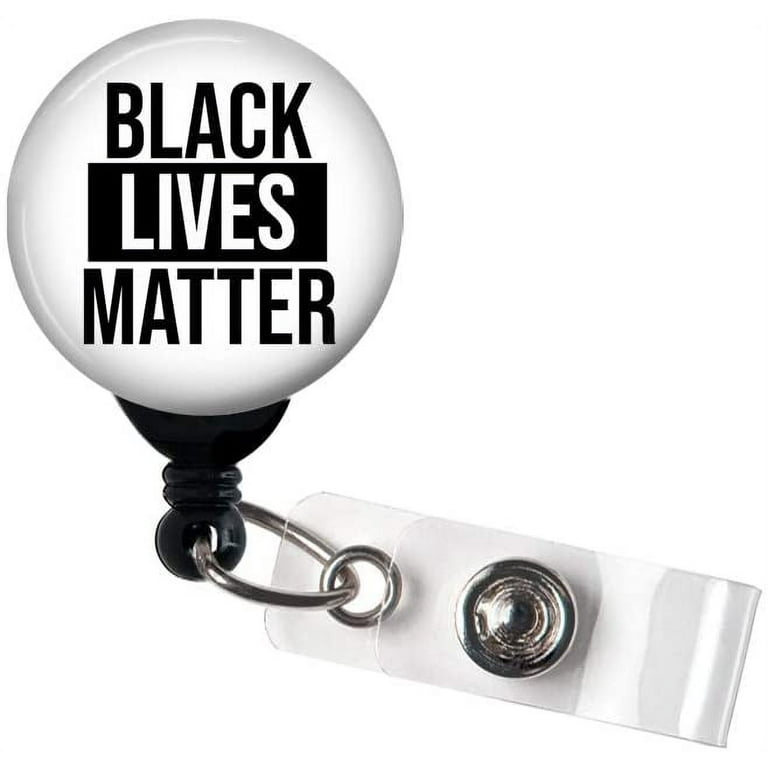 Retractable Badge Reel - Black Lives Matter - Badge Holder / BLM / Alligator  Clip 