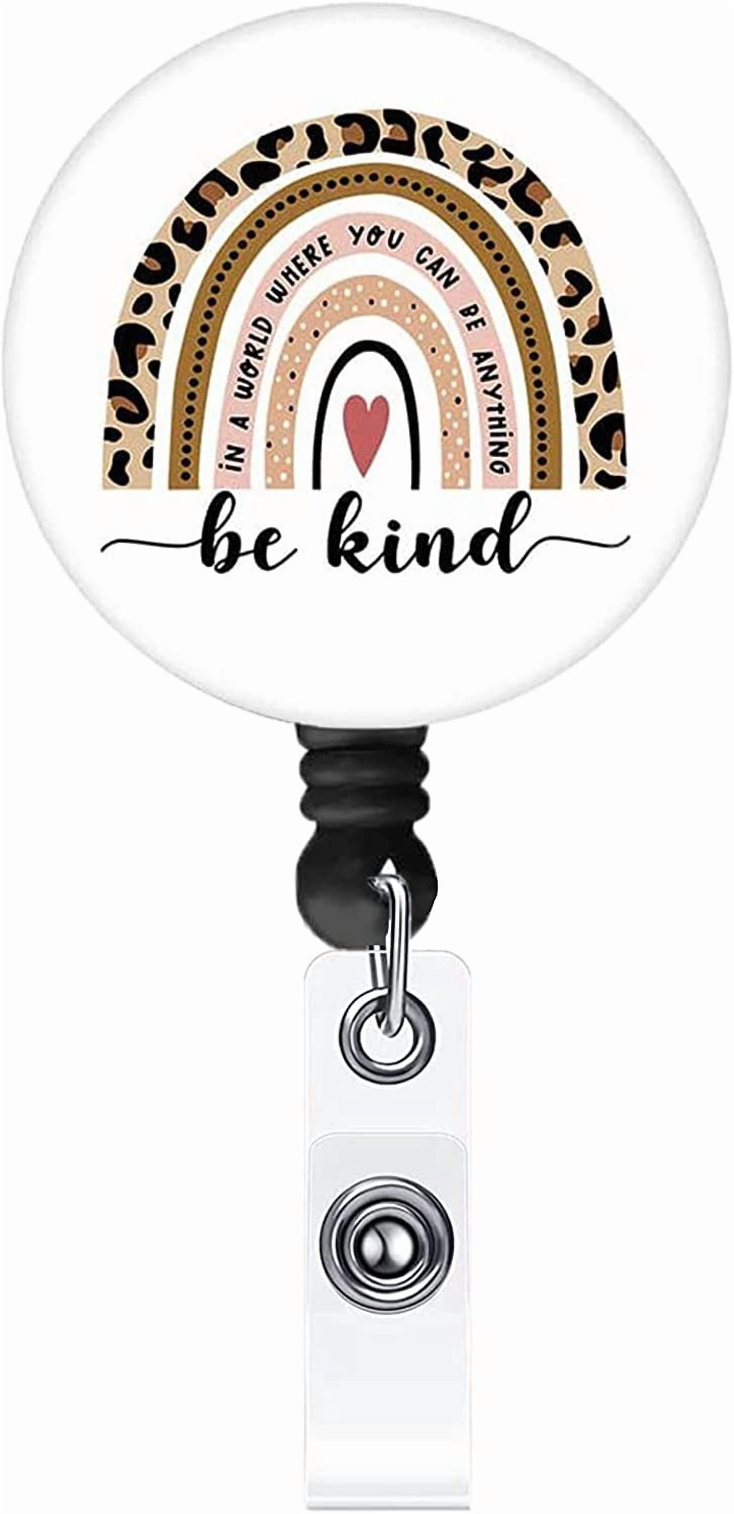 MORWLAT Funny Nurse Badge Reel Retractable ID Holder - Cute Snowflake Design, 60cm Retractable Cord With Alligator Clip 1 thumbnail image