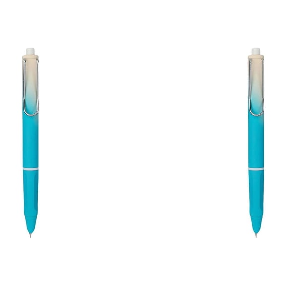 Retractable Ballpoint Pen 0.38Mm, Refillable ink Writing Pen with Gold Nib, Smooth Writing for Daily Office Schol Home Use, Fashion Gradient Color (2 Pack)