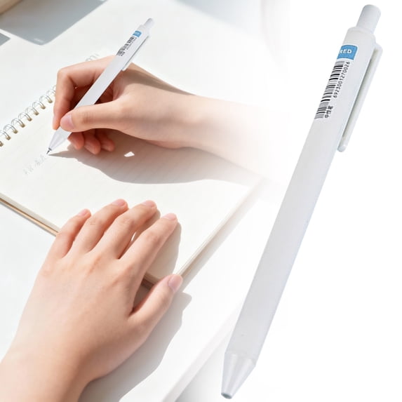 Retractable Ballpoint Pen Blue Ink 0.5mm Fine Point Smooth Writing Pens for Note, 1.2ml Large Capacity Journaling Pen