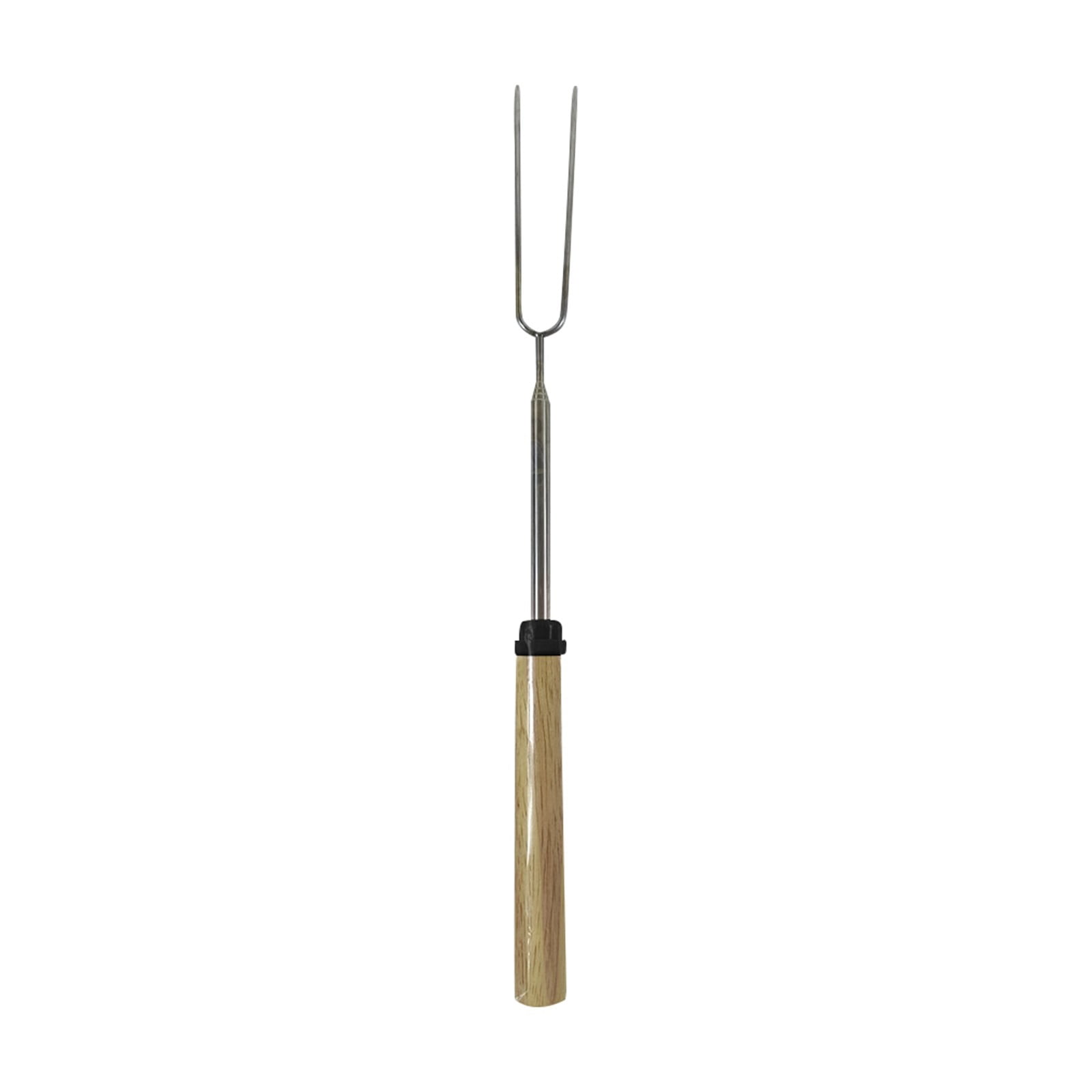 Retractable Barbecue Fork BBQ Hot Dog Fork Stainless Steel Barbecue