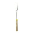 Retractable Barbecue Fork BBQ Hot Dog Fork Stainless Steel Barbecue