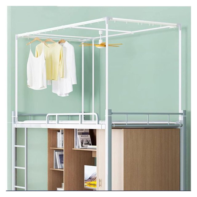 Retractable Bed Curtain Canopy 4 Corner Post Bed Canopy Frame Canopy Bed Poles Outer Bed Support