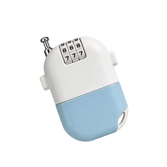 Retractable Bike Locks with 3 Digit Combination Portable Cycling Helmets Locks for Basket, Backpack and Luggage