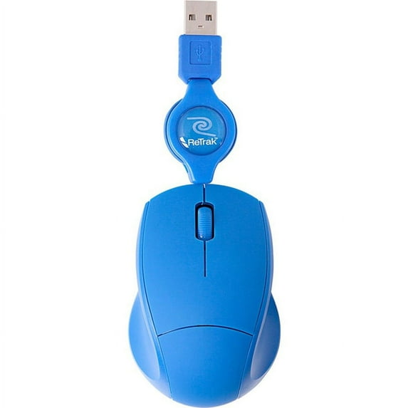 Retractable Blue Optical Mouse