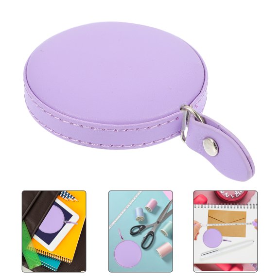 WHAMVOX 1pc PU Leather Body Measuring Tape Household Tape Measure