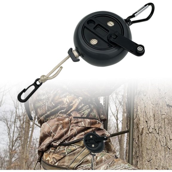 Retractable Bow Hoist Bow Pull Up Rope 33ft Bow Archery Hunting Gear Backpack Hoist Deer Hunting Equipment Saddle Accessories