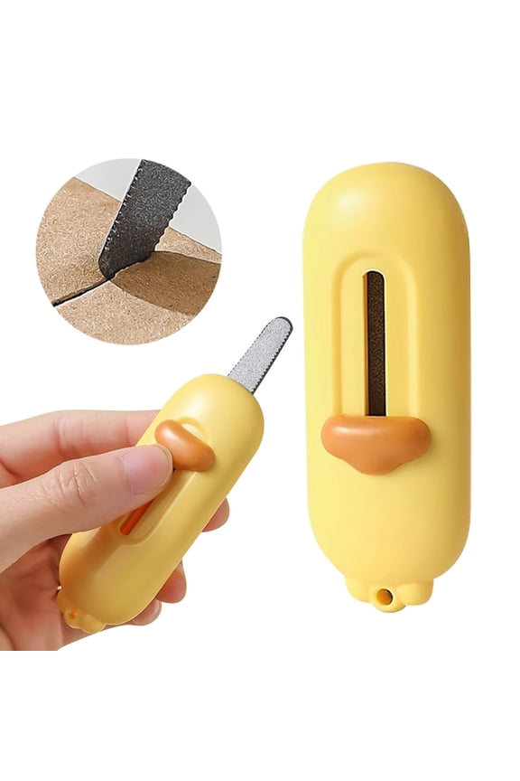 Retractable Box Cutter, Auto Lock Envelope Slitter with Built In MagnetCute tiny letter opener for key chain pocket bagHigh quality durable
