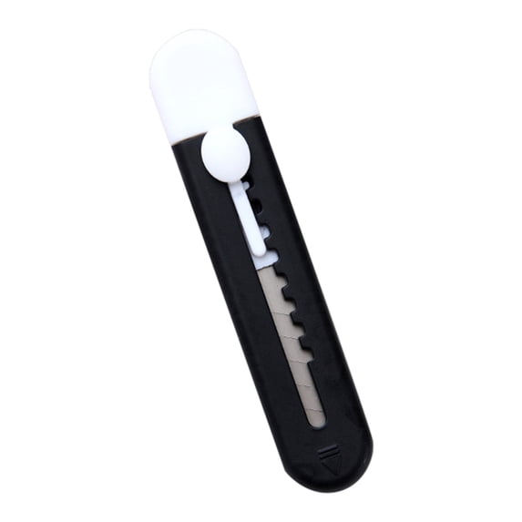 Retractable Box Cutter With Pocket Clip, Sharp Utility Knife With Thickened Hard Plastic Housing, Cutting Tool With Comfort Grip for Office Home Arts Crafts Cartons Cardboard Paper Envelope,1Pc
