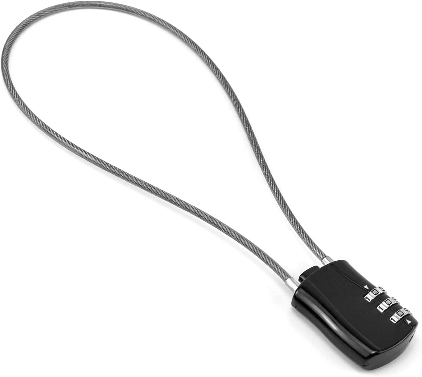 Retractable Cable Lock, Digital Combination Padlock With 41Cm Cable For