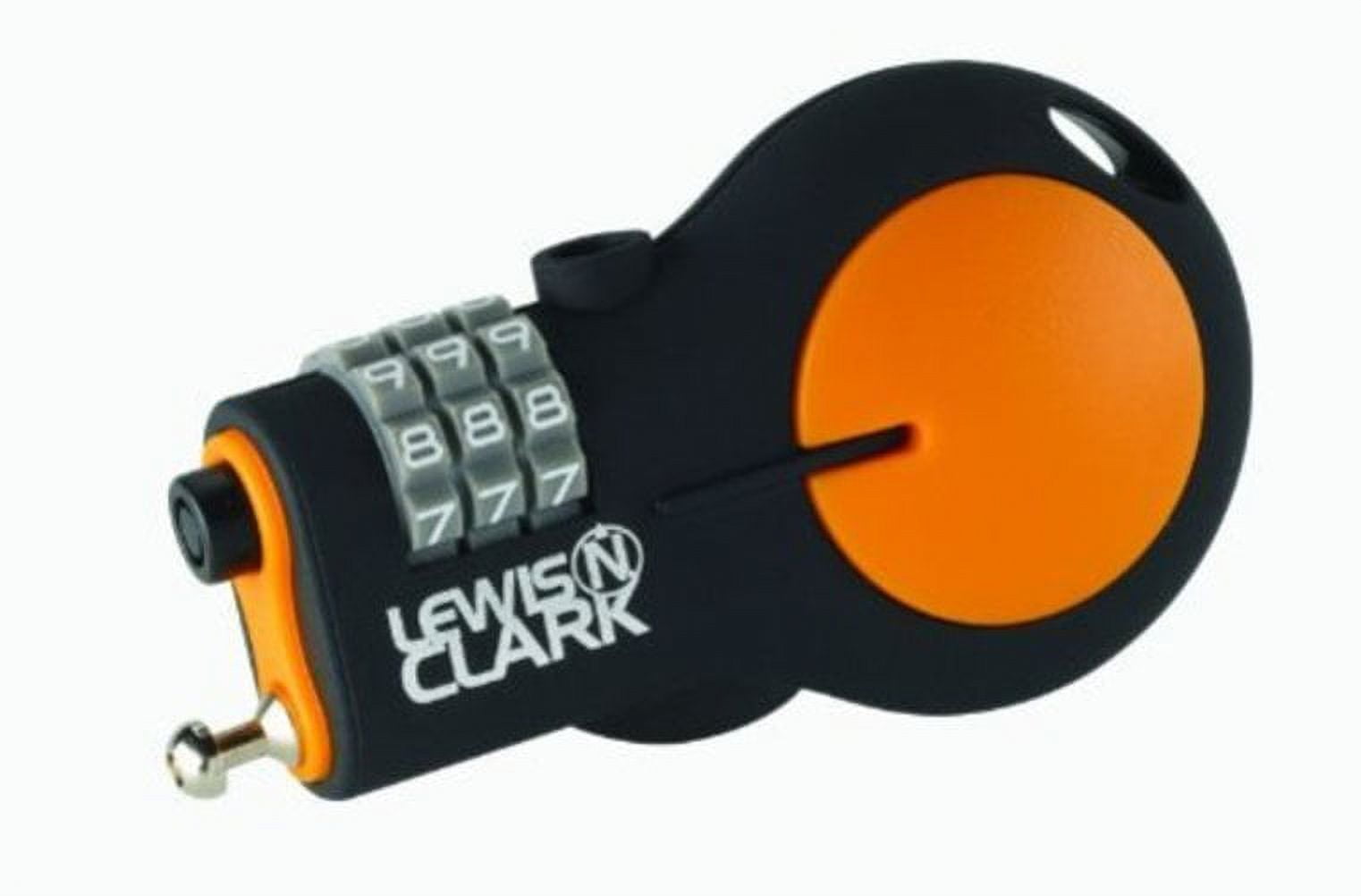 Black and Orange Thermoplastic Rubber TSA Approved Combination Lock