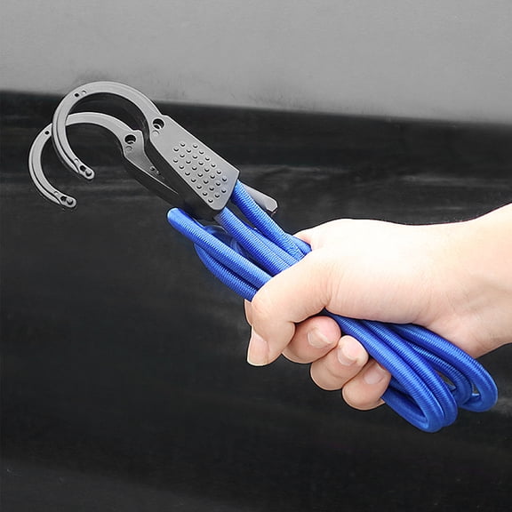 Retractable Car Cargo Tie Down Rope, Elastic Binding Straps, Anti Scratch Metal Hooks, Adjustable Length Belts, Heavy Duty Fasteners for Trunk Storage, Indoor Drying and Outdoor Fixing