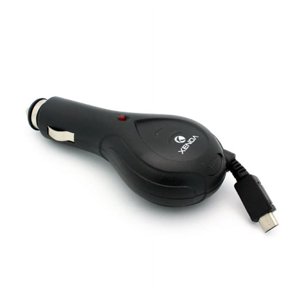 Retractable Car Charger DC Power Socket Plug-in Power Adapter E7X for Alcatel Jitterbug Smart2 Smart, Pop Icon 2, Avalon V, Idol Mini, Astro, PIXI CHARM, A30 Plus, Go Flip, Cingular Flip 2