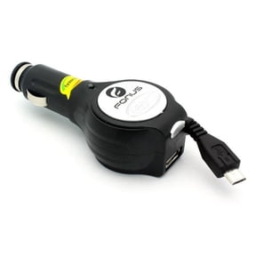 Retractable Car Charger Travel DC Socket Power Adapter Z6N for Alcatel Jitterbug Smart2 Smart, Pop Icon 2, Avalon V, Idol Mini, Astro, PIXI CHARM, A30 Plus, Go Flip, Cingular Flip 2, REVVL 2