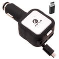 thumbnail image 1 of Retractable Car Charger for Samsung Galaxy Z Fold5/Fold4/Flip5/Flip4 - 4.8Amp 2-Port USB USB-C Adapter DC Socket Power Adapter Plug-in, 1 of 6