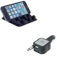 thumbnail image 1 of Retractable Car Charger w Non-Slip Mount Holder P9E for Blackberry KEYone, Key2 LE - BLU G9, Vivo XI Plus 5 - CAT S61 S48c - Coolpad Legacy - Essential Phone (PH-1) - Google Pixel XL 3a XL 3, 1 of 9