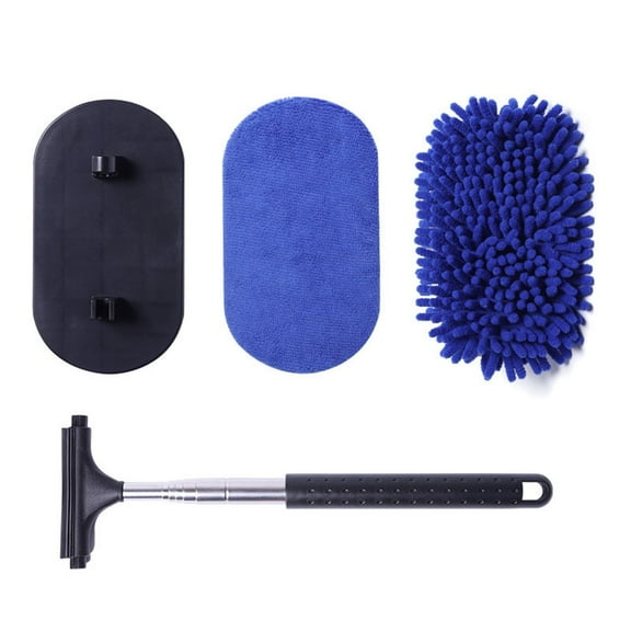 Retractable Car Windshield Cleaner Brush - Extendable Handle for Streak-Free Glass Cleaning - Sturdy and Lightweight Car Accessory for Windows, Mirrors, and Fog Removal