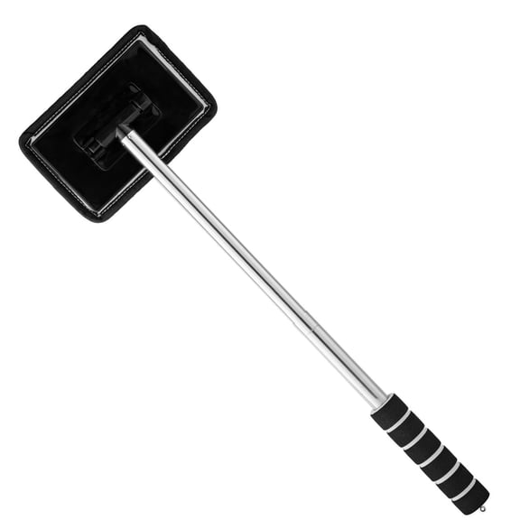 Retractable Car Windshield Cleaner, Extendable Handle and Microfiber Pad, Double-Sided Auto Glass Window Cleaning Tool, Reusable Stainless Squeegee Car Cleaning Accessory, 13in-20in