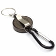 thumbnail image 1 of Retractable Carabiner Holder Reel Keychain for ID Pass Skiing Climbing Gear Accessories, 1 of 3