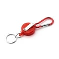thumbnail image 1 of Climbing Gear Retractable Carabiner Reel Key Holder ID Badge Pass Chain for Outdoor Adventures, 1 of 2
