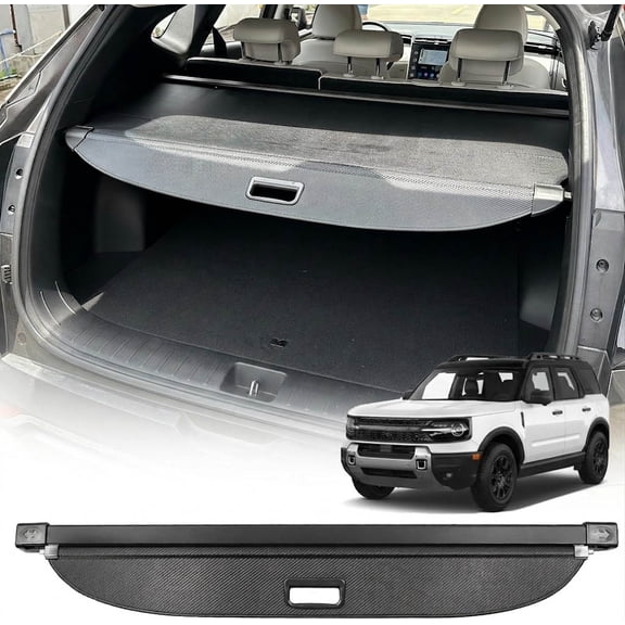 Retractable Cargo Cover for Ford Bronco Sport 2021-2026 Trunk Cover Retractable Trunk Shielding Shade Cargo Luggage
