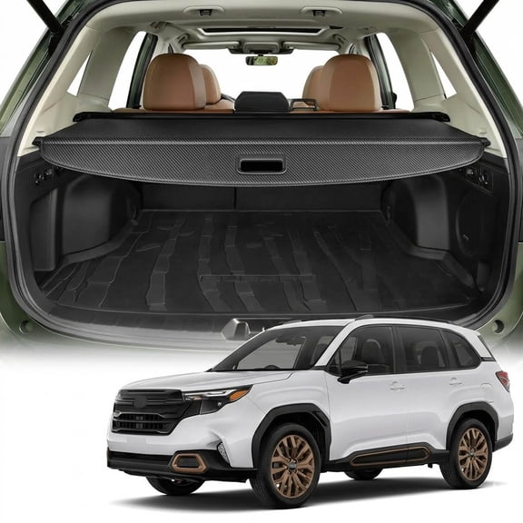 Retractable Cargo Cover for Subaru Forester 2025-2026 Trunk Cover Retractable Trunk Shielding Shade Cargo Luggage