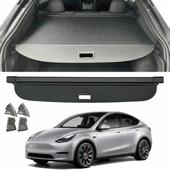 Retractable Cargo Cover for Tesla Model Y 2021-2024 Trunk Cover Retractable Trunk Shielding Shade Cargo Luggage