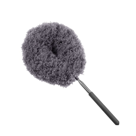 Retractable Ceiling Fan Duster With Extension Pole, Reusable Microfiber Cleaner For High Ceilings, 12 To 31 Inch Telescopic Wand For Furniture And Blades, Gray