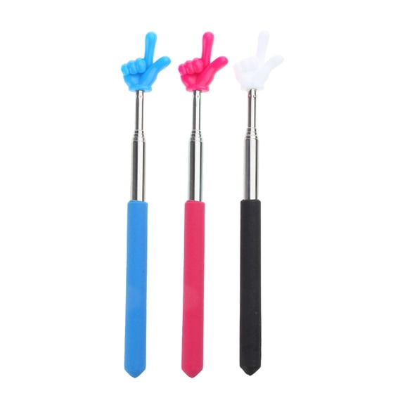 Retractable Classroom Pointer for School, Telescopic Teachers Pointer Extendable Hand Pointers Finger Pointer