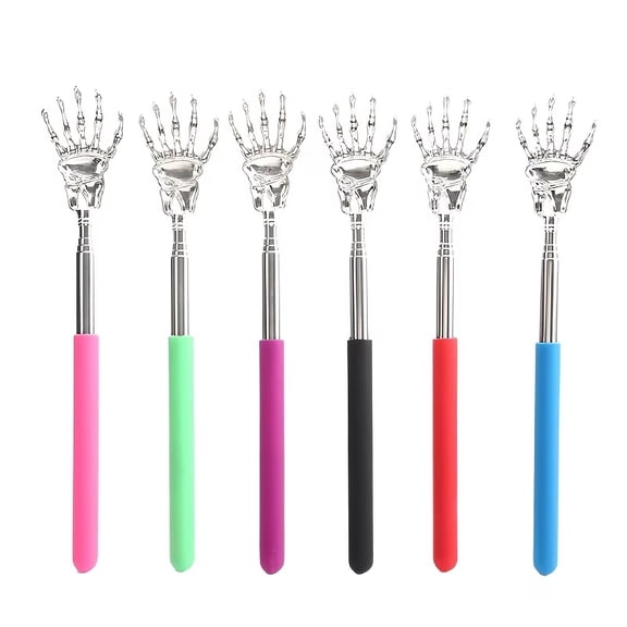 Retractable Claw Scratcher and Massager - Adjustable Length Stainless Steel Itching Relief Tool for Travel and Gifts