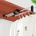 thumbnail image 1 of Retractable Closet Pull Out Rod,Wardrobe Clothes Hanger with Rail,Adjustable Clothes Hanger for Closet,Saving Space,Ideal Storage Tools for Home and Office（10Inch）, 1 of 6