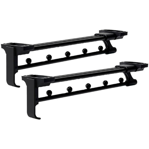 Retractable Closet Rod Adjustable Pull Out Closet Rod Space-Saving Organizer
