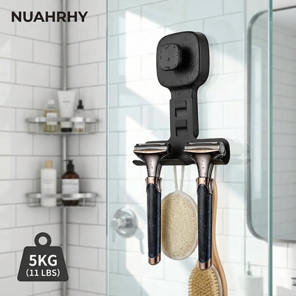 Retractable Clothes Drying Rack Wall Mounted Folding Laundry Hanger With Suction Cups (2pack )