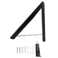 Retractable Clothes Hanger Rack Foldable Wall Mounted Aluminium Folding