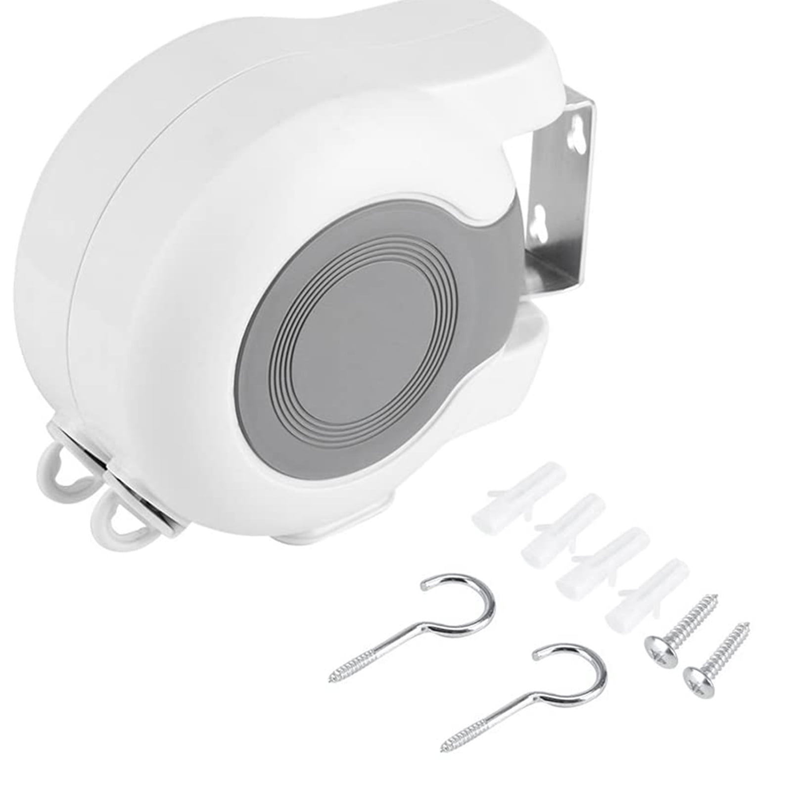 Retractable Clothesline 2x42 Feet Outdoor Indoor, Dual Heavy Duty