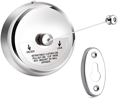 Retractable Clothesline, 304 Stainless Steel Shower Clothesline, 9.2ft ...