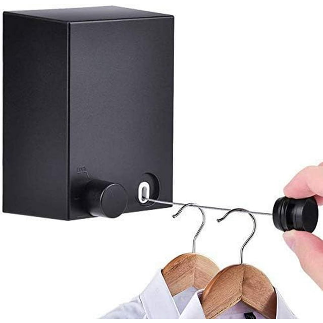 Retractable Clothesline, Adjustable Clothing Rope Indoor Outdoor with