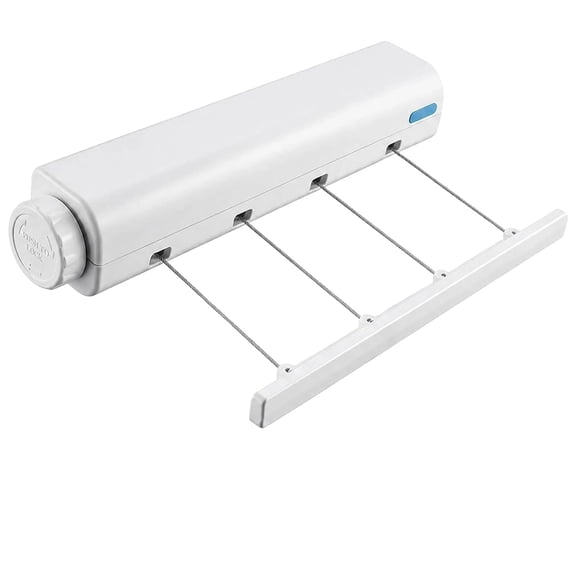 Retractable Clothesline Dryer, 4/5 Line 10.5ft, Wall-Mounted