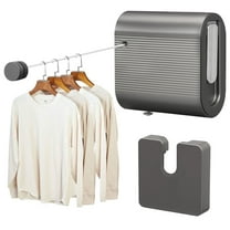 Dongyi Retractable Clothesline Indoor 13.78 Feet Single Line, Wall Mounted, Non-Sagging, Heavy Duty Retractable Clothes Lines, 1 Count