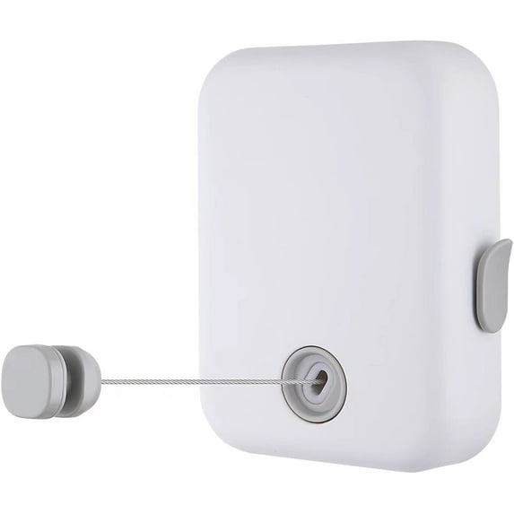 Retractable Clothesline Indoor Outdoor Clothes Line Retractable Laundry Line Indoor Heavy Duty Portable Clothes Drying Laundry Line for Home Hotel Room (Stainless Steel Clothesline-14 Feet) 1