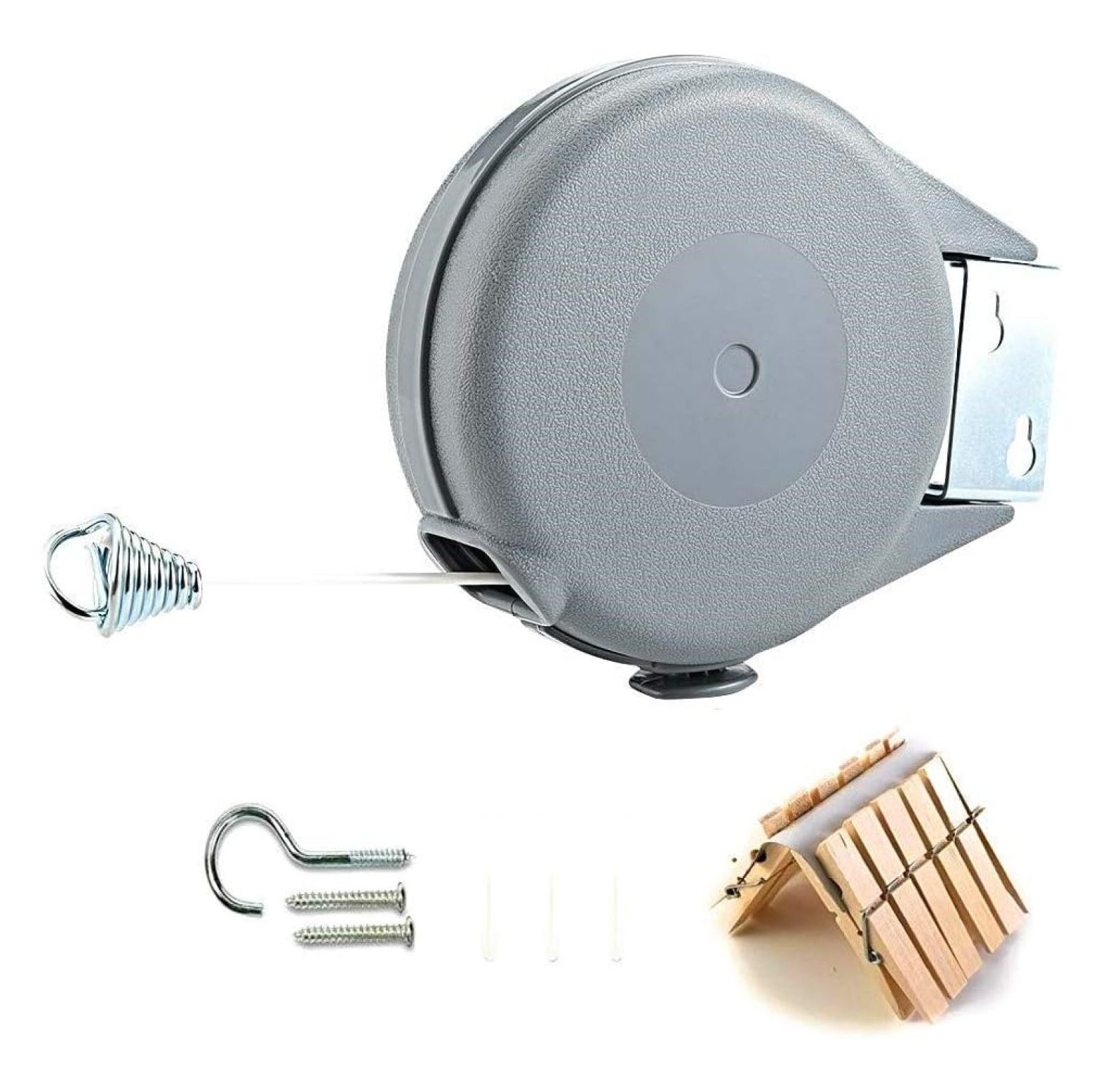 Retractable Clothesline Indoor and Outdoor Heavy Duty Wall Mounted