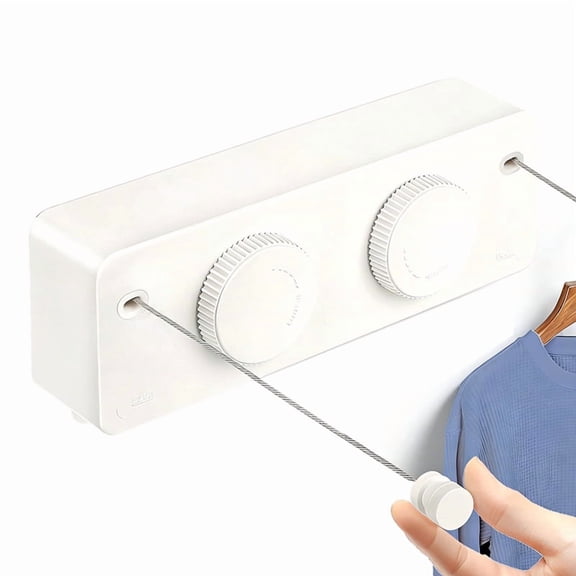 Retractable Clothesline Indoor Outside , Shower Room Clothes Line Rv Balcony Courtyards Indoor Drying Rack Clothesline