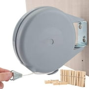 Retractable Clothesline, Portable Clothesline Heavy Duty 49 Feet Adjustable Clothes Line Ropes for Wet or Dry Clothes Indoor or Outdoor, Easy Installation
