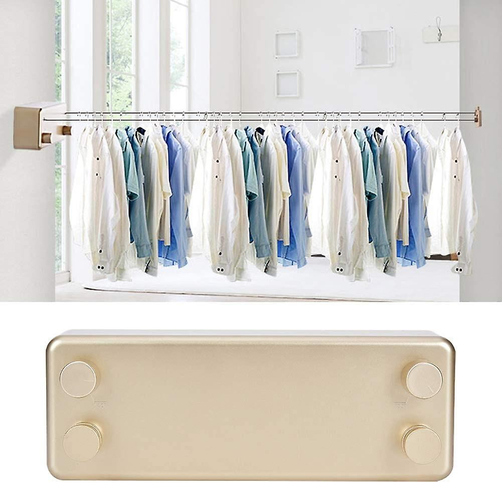 Close Line Drying Rack Retractable Clothesline, Portable Drying Line Double Stainless Steel ...