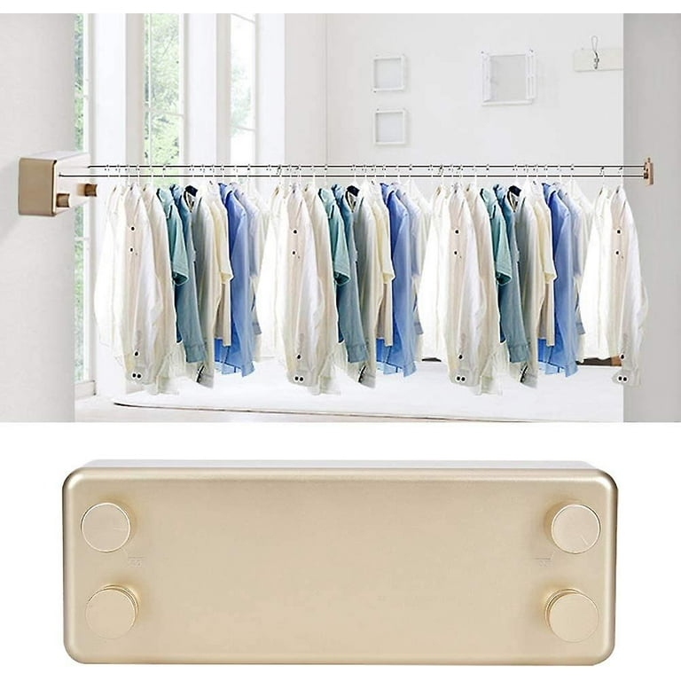 Retractable Clothesline, Portable Drying Line Double Stainless