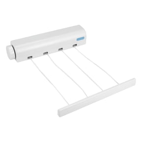 Retractable Clothesline Telescopic Indoor Outdoor Wall Mounted Clothes Dryer Line Drying Rope Hanger (4 Lines)