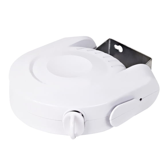 Retractable Clothesline White Indoor Laundry Line for Hanging Coats 1PPc ABS and PVC (7.09 x 5.91 x 2.17 Inches)